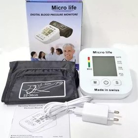 تصویر میکرو لایف Micro life 2023 ساخت سویس مانیتور دیجیتال فشار خون دیجیتالی سخن گو فارسی بازوی و نمایشگر دیجیتالی 