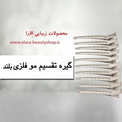 تصویر گیره تقسیم مو فلزی بلند 