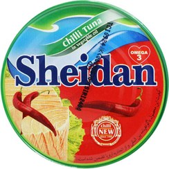 تصویر تن ماهی فلفلی در روغن گیاهی شیدان SHEIDAN وزن 180 گرم 