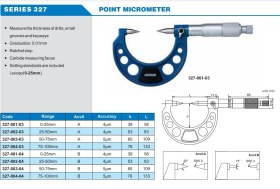 تصویر میکرومتر خارج سنج فک سوزنی آکاد 327 
