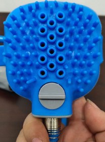 تصویر ابزار ماساژور دوش، برس تمیزکننده آبی ۲۰x۲۰x۵ سانتی‌متر برند generic Massager Shower Tool Cleaning Brush Blue 20x20x5cm