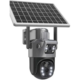 تصویر دوربین امنیتی خورشیدی دولنز مدل TS21 با پنل خورشیدی 