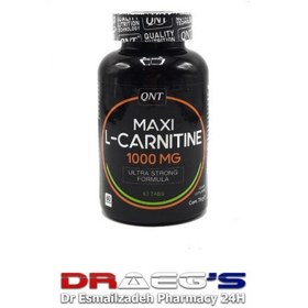 تصویر کیو ان تی ماکسی کارنتین 60 تایی قرصQNT MAXI L_CARNITINE 100MG60 TABLETS 