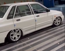 تصویر قالپاق اسپرت نمره ۱۵ طرح برلیانس پرایدی کوچک جلوه دادن فاق لاستیک نظیر رینگ اسپرت به همراه یکدست پیچ نصب 