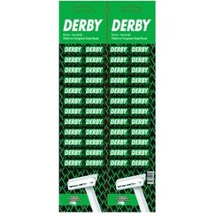 تصویر خود تراش یه لبه مدل BODY ورقه‌ای 48 تایی دربی Self-sharpening one edge BODY model with 48 sheets of Derby