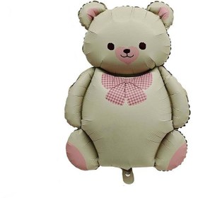 تصویر بادکنک تدی رنگ خاکی 