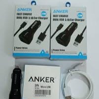 تصویر شارژر فندکی دو پورت انکر مدل A501 