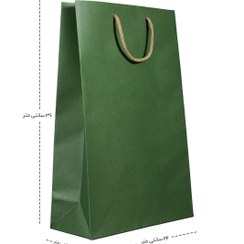تصویر ساک دستی کاغذی - کد 1 - سبز کد ۱ ساخته شده از کاغذ تحریر ۱۲۰ گرم کد ۲ ساخته شده از کاغذ تحریر ۱۴۰ گرم در ۷ رنگ متنوع حداقل تعداد قابل سفارش ۱۰ عدد