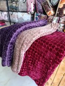 تصویر پتو گلبافت تک رنگ 