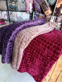 تصویر پتو گلبافت قلبی 