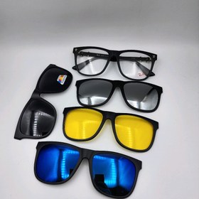 تصویر عینک طبی کاوردار با چهار کاور مگنتی آفتابی رای بن Ray Ban کد 2321 کد 1421659 