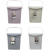 تصویر جا پودری طرح بافت لیمون طوسی 