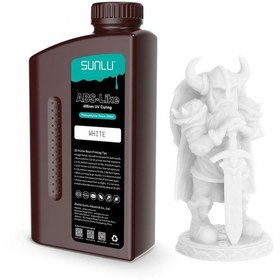 تصویر رزین ABS رنگ سفید سانلو SUNLU LCD ABS-Like Resin 