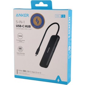 تصویر هاب 5 پورت Type-C انکر A8355H11 Anker A8355H11 Type-C 5Port HUB