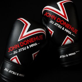 تصویر دستکش بوکس چرم مشکی ارزان - ۱۰ 