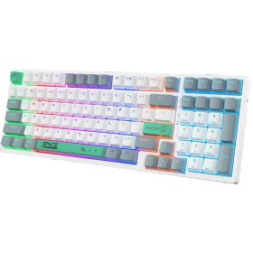 تصویر کیبورد گیمینگ مکانیکال Onikuma G38 White 