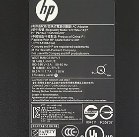 تصویر شارژر اورجینال لپ تاپ اچ پی HP Slim 19.5V 7.7A – سر 3.0 * 4.5 ا HP Slim 19.5V 7.7A | 4.5 * 3.0 Original Adapter HP Slim 19.5V 7.7A | 4.5 * 3.0 Original Adapter