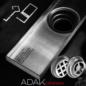 تصویر کفشور طولی ۶۰ سانت تمام استیل آداک مدل ۶۱۴ 