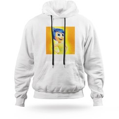 تصویر هودی ناری نو طرح کارتون درون و بیرون شادی Joy رنگ سفید کد NPC0094 Narino Inside out cartoon joy hoodie code NPC0094W