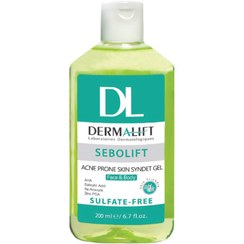 تصویر ژل شستشو درمالیفت مدل سبولیفت مناسب برای پوست های چرب و جوشدار حجم 200 میلی لیتر 