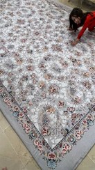تصویر فرشینه / کاور فرش و روفرشی کشدار طرح‌ فرش بسیار زیبا کد 1455 (ویدیو) 