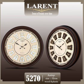 تصویر ساعت دیواری لارنت کد 5270 عمده (5عددی) clock Larent