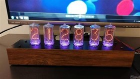 تصویر ساعت نیکسی شش رقمی nixie tube clock 