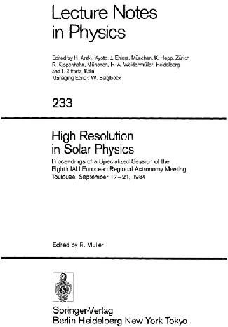 خرید و قیمت دانلود کتاب High Resolution in Solar Physics ویرایش 1 | ترب