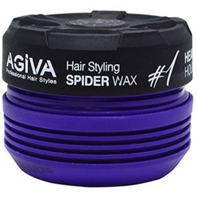 تصویر اسپایدر وکس آگیوا مدل HEAVY HOLD شماره 1 حجم 175 میل AGIVA HAIR STYLING SPIDER WAX #1 HEAVY HOLD