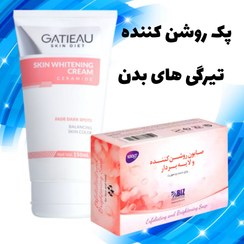 تصویر پک روشن کننده تیرگی های پوست بدن-گاتیو-بیز Body skin lightening pack-GATIEAU-Biz