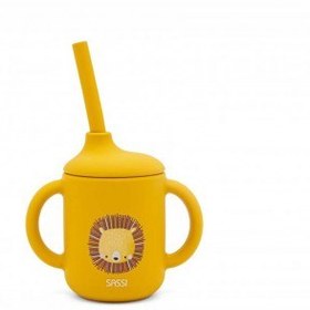 تصویر لیوان نی دار کودک ساسی طرح شیر SASSI 