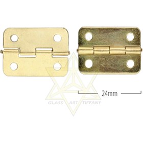 تصویر لولا ساده 2/5 سانتی - طلایی 