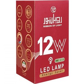 تصویر لامپ حبابی 12 وات ال ای دی روبان نور - بسته 1 عددی / افتابی / 12ماه 12 watt LED light ribbon bulb