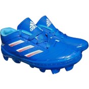تصویر کفش فوتبال آدیداس استوک دار رنگ آبی سایز ۴۰-۴۴ 