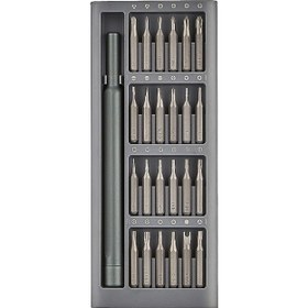 تصویر پیچ گوشتی شیائومی مدل MJJXLSD002QW بسته 25 عددی Xiaomi MJJXLSD002QW Screwdriver Set 25 pcs