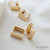 تصویر گوشواره مربعی بزرگ از برند ژوپینگ 