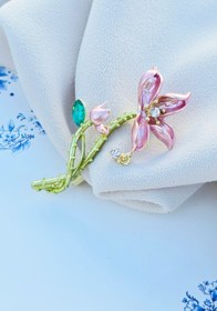 تصویر گلسینه شاخه گل صورتی 