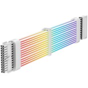 تصویر کابل اسلیو گیم مکس ۲۴ پین و ۳x۸ پین سفید 