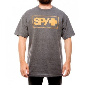 تصویر مشخصات،قیمت و خرید تیشرت مدل Spy - Boxed T-Shirt Charcoal w/ Orange 