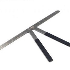 تصویر خط کش T جعبه چوبی Golden Ratio T Ruler Tattoo Wooden Box