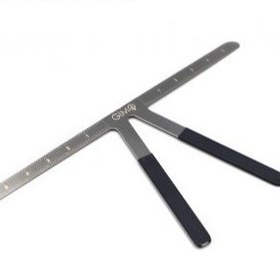 تصویر خط کش T جعبه چوبی Golden Ratio T Ruler Tattoo Wooden Box