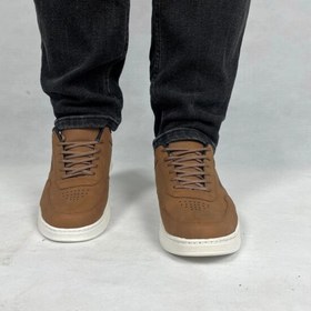 تصویر کفش روزمره مردانه مدل نوبل رنگ حنایی - 4 Men's casual shoes, Noble model, fawn color