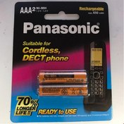 تصویر باتری تلفن نیم قلمی شارژی پاناسونیک 650mAh 