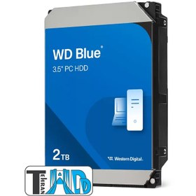 تصویر هارددیسک اینترنال وسترن دیجیتال مدل Blue WD20EZAZ ظرفیت 2 ترابایت (گارانتی 18 ماهه سازگار، آواژنگ و حامی) 