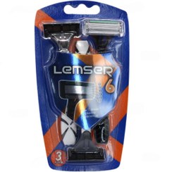 تصویر بسته 3 عددی خود تراش 6 لبه لمسر 