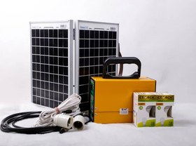 تصویر پکیج روشنایی همراه خورشیدی مدل DN100 solar package type DN100