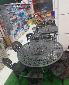 تصویر میز آتشدان گرد گازی قطر 125 