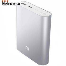 تصویر پاور بانک مدل Mi ظرفیت 10400 میلی آمپر ساعت Mi model power bank with a capacity of 10400 mAh