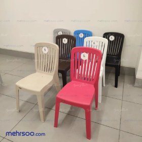 تصویر صندلی پلاستیکی پولاد مونیکا نرده ای 103 monica chair fanced 103