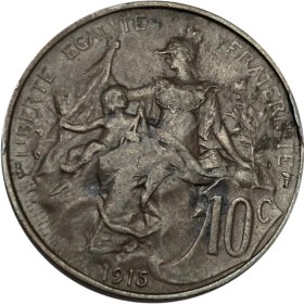 تصویر سکه فرانسه 10 سانتیم فرانسه 